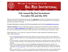 Tablet Screenshot of bigredinvitational.com